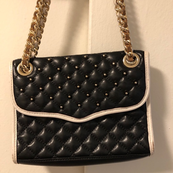 Rebecca Minkoff Black & Gold Studded Purse! - Picture 1 of 16